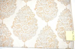 Tan and Orange Print 56″ Wide Linen/Rayon Blend 5 yards Available By the Yard