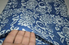 3 Yard Hand Block Floral Print 100%Cotton Fabric NO TARRIF CHARGES 100%✅ZK_190