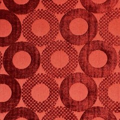 6 COLORS / Velvet Circle Geometric Tone on Tone Fabric