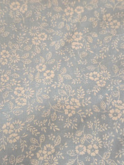 Fabric 100% Cotton Light Blue with White Flowers on Light Blue 38″ W X 36″ L