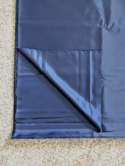 Midnight Blue Taffeta (READ Description… This is a cut of fabric)