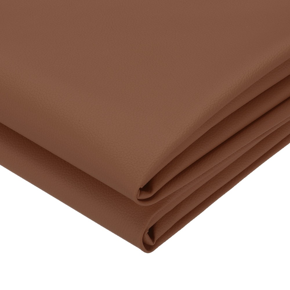 63×39.4in Faux Leather Sheets, Car Replacement Upholstery Soft PU Fabric, Brown