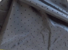 BLACK VELVET SPOT TAFFETA FABRIC, FLOCKED POLKA DOT, 112 cm width, AUSTRALIA