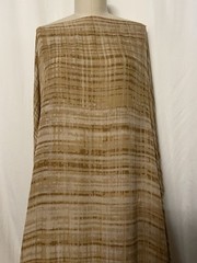 100% Silk Georgette Earthy Tone Sand Taupe Wood Grain Fabric By The Yard 54 ” W