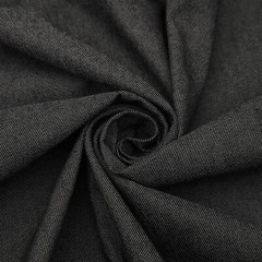 1 Yard 8 oz Gray Black Denim Fabric for Sewing Crafting Stylish Black Denim F…