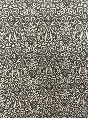 100% Fine Cotton Poplin Printed Gray White Joann Fabric 1 .5 Yard Long 45″ W