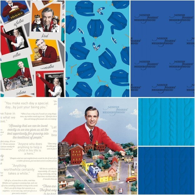 Mister Rogers Neighborhood 1 Yard Bundle Gray, 7pcs/bundle Last One