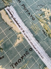 Tommy Bahama Upholstery Fabric TBO Island Song Blue Coastal Fun 2+ yds 82″ X 56″