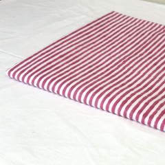 NO TARRIF CHARGES 100%✅ZK_315 Hand Block Print 100%Cotton Striped Fabric 7 Yard