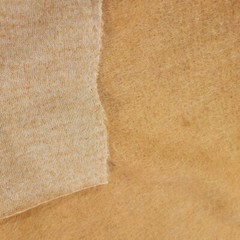 Camel Beige Fuzzy Coating – Fun! Mostly Synthetic, Touch of Wool