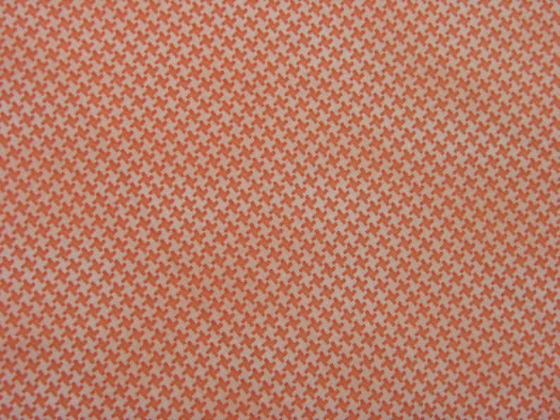 Red Rooster -Herringbone Collection- Check in Peach (OOP)