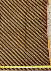 Indonesian Batik Cotton Fabric Danar Hadi Solo 40×90″ Parang Rusak Design 1970s