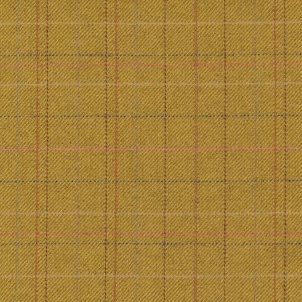 Brentano Wool Check Plaid Uphol Fabric- Scene / Wooden Pencil 4.20 yds 9649-04