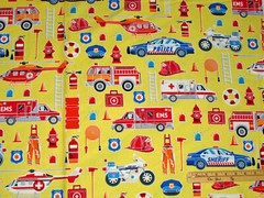 Save the Day Fireman Nurse Doctor Police EMT Cotton Fabric 23″ x 42″ #9736-33 GL