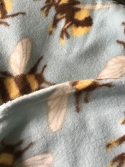 Busy Bee Blizzard Fleece FABRIC Baby blue Per Yard 59″ width 100% polyester