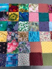 Fabric Squares Precut 2″ Pack 168 Pieces Floral Patterns Quilting Sewing Craft