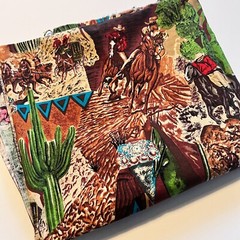Western Cowboy Cotton Fabric S Shamash and Sons 40×34”