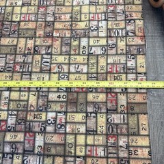 3+ Yard Lot Remnants Eclectic Elements Jim Holtz Coats Fabric Timepiece Measurmt