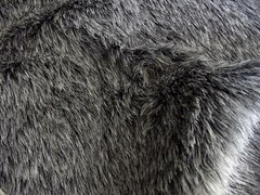 Faux Fur Fabric Material – GREY BADGER