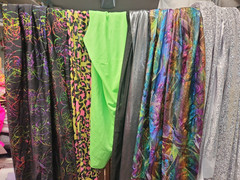 BUNDLE LOT Costume Dress Dance Apparel Fabric 4 way stretch 14 Yards + spandex