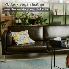PU Synthetic Leather 54″x36″x0.04″ DIY, Wine Red