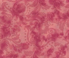 Floral Tone on Tone Pink Mauve Fabric by MBT By the Yard