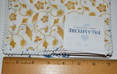 Lot 17 Pieces Palampore Fabric Samples Small Scale 100% Cotton 7″ x 9″ Botanical