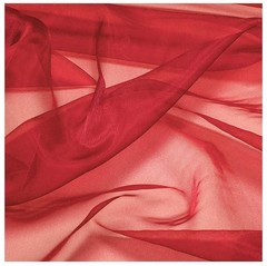 100 Yards Sheer Organza Fabric Roll – Wedding Party Decor, Craft & Sewing – Red