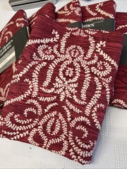 Better Homes & Gardens 2 Yrd Precut Fabric Damask Scroll Merlot