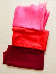 Fabric Lot 12 Diff Colors Variety Silky Satin Chiffon Drapey Filmy 1.25 lbs