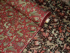 Tapestry Curtain Upholstery Fabric Tudor Forest Vintage Cushions Table Runner