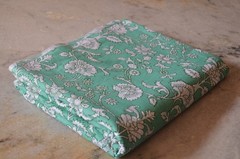 NO TARRIF CHARGES 100% ✅ Hand Printed 100%Cotton Vintage 10 Yard Fabric ZK-18