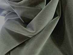 Cassamance Dolce Vita Gris Fusain 100% Cotton Velvet Gray/Brown 45781010 BTY LUX