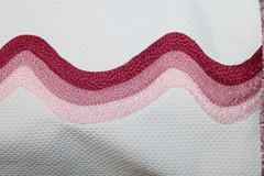 Mauve Pink Floral Cotton Fabric Unfinished Blanket Quilt Top – 51×90