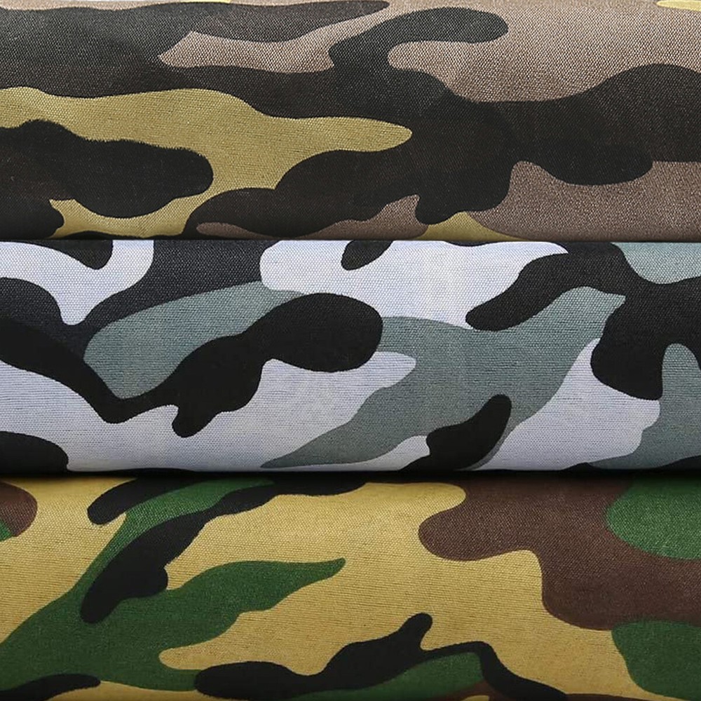 Camouflage Print Woven Fabric Military Theme & 100% Cotton VOILE Crafts Projects