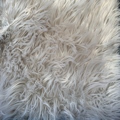 Eden SILVER Shaggy Long Pile Soft Faux Fur Fabric for Fursuit, Cosplay Costume,