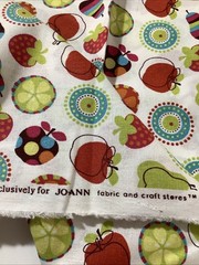 Colorful Fruit Cotton Jo-Ann’s Fabric Blue Green Red Yellow 1 Yard +12” Sewing
