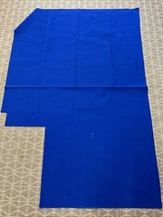 Fabric Remnants Blues 3 PCs Main Piece Is 78” X 54” + 2 Smaller Blue PCs