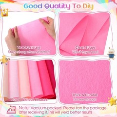 40 Rolls Felt Sheets 8×35 Inch 20 Assorted Dark Colors Sewing Craft Fabric