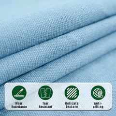 10oz Heavy Duty Cotton Canvas Fabric 60″ x 80″, Thick Cotton Duck Cloth for P…
