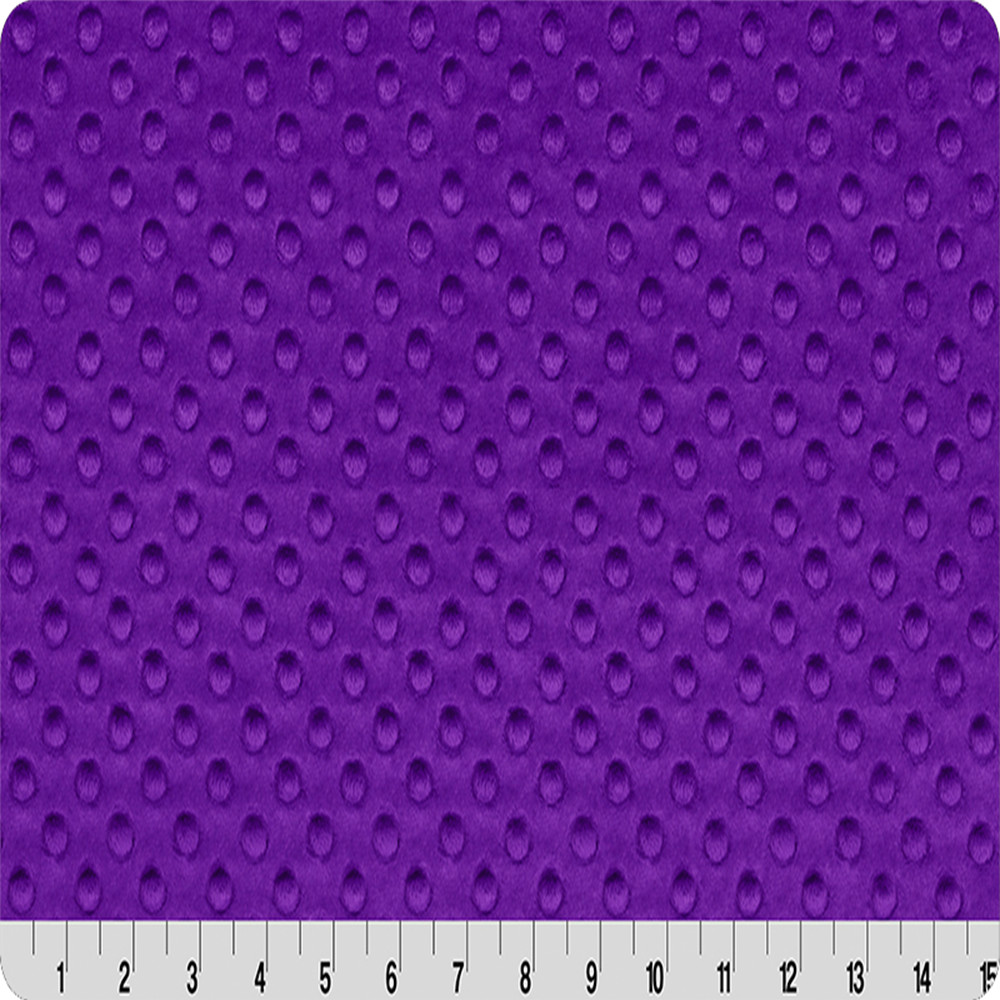 Purple Minky Dimple Dot Fabric – 60″ Wide – Sold by the Yard & Bolt