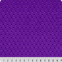Purple Minky Dimple Dot Fabric – 60″ Wide – Sold by the Yard & Bolt