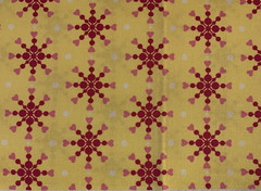 “Hugs & Kisses” Fabric By Linda Lum DeBono For Henry Glass Snowflake Hearts 1+Yd