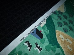 1992 Fabric Traditions Cotton Fabric Farm Countryside Scenic 45″ x 4 yds