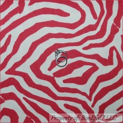 BonEful Fabric FQ Cotton Decor Pink Zebra Animal Skin Print Baby Girl Nursery US