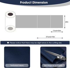 Waterproof Canvas Fabric by the Yard 60″ W 600 Denier PVC Backing Water Repellen
