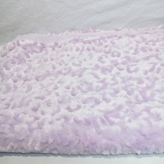 Lavender Textured Minky Fabric Remnant 50 in Wide x 1.5 Yards