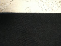 REMNANT Black Lightweight Wool Fabric 13″ L x 15″ Wide