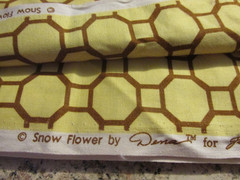 7 YARDS 20″ x 44″ Westminster Fibers Fabric Snow flower Dena Free Spirit Yellow