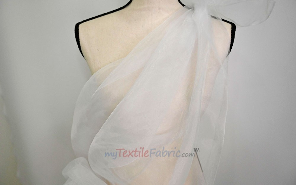 Sheer Japanese Super Organza Fabric Sold by the Continuous Yard | 100% Poly 60″